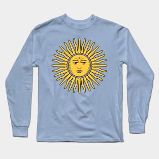 Sol de Mayo - Sun of May - clean design Long Sleeve T-Shirt